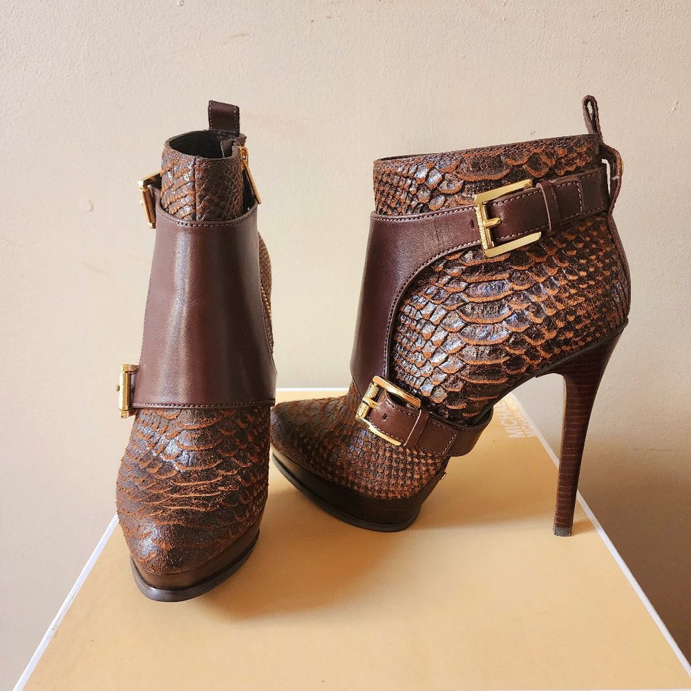 Michael Kors studded bootie mocha